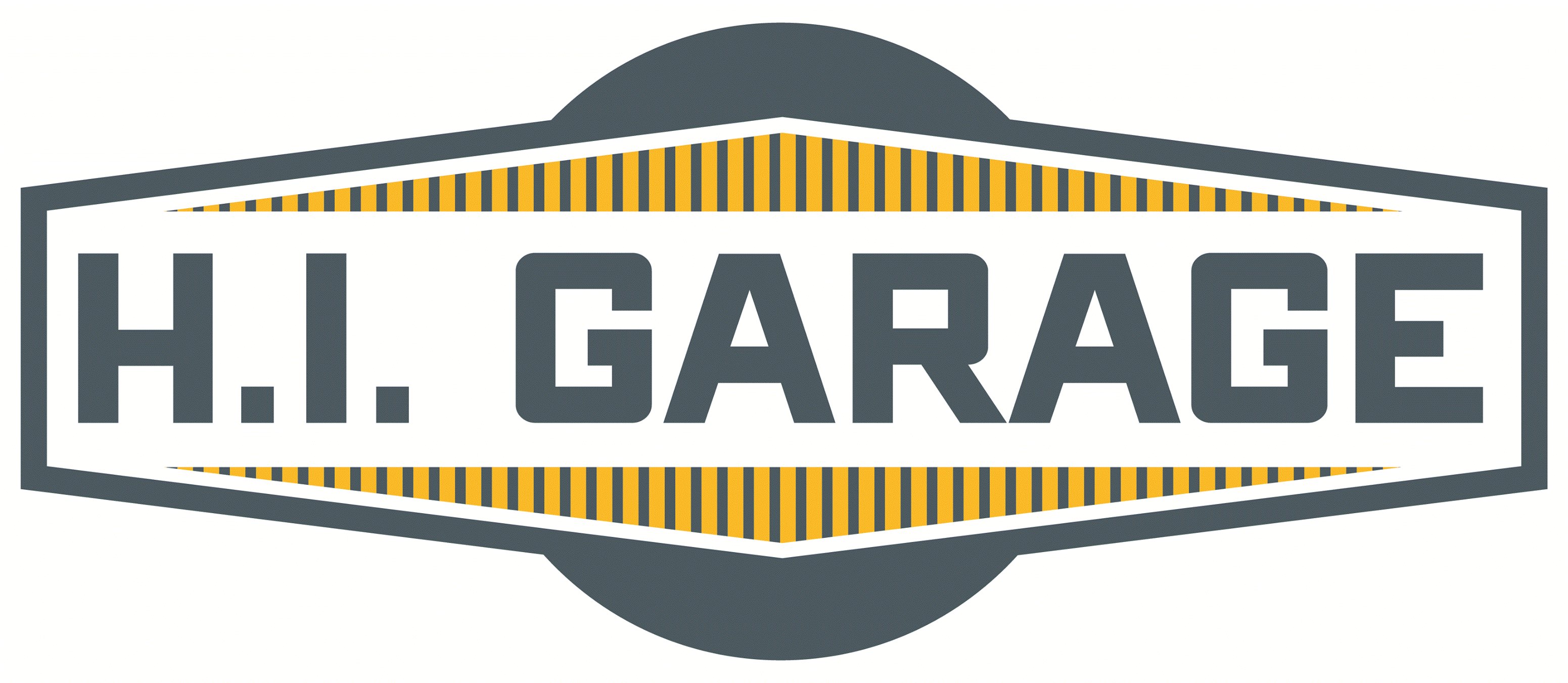 HI Garage Logo in BLue & Yellow